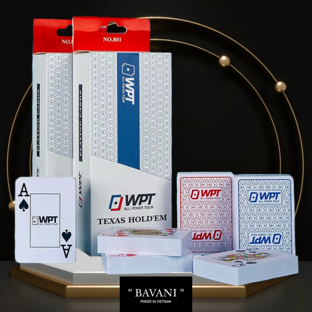 Combo 10 Bộ Bài Poker, Bài Tây WPT LUXURY Cao Cấp Hàng Chính Hãng