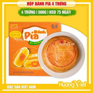 Bánh pía 4 trứng đậu xanh sầu riêng Tân Huê Viên 500g, bánh pía 500g loại to
