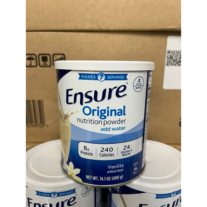[ 01/2026 ] 1 thùng 6 lon Sữa bột Ensure Mỹ Original Nutrition Powder hương vanilla 400g/lon