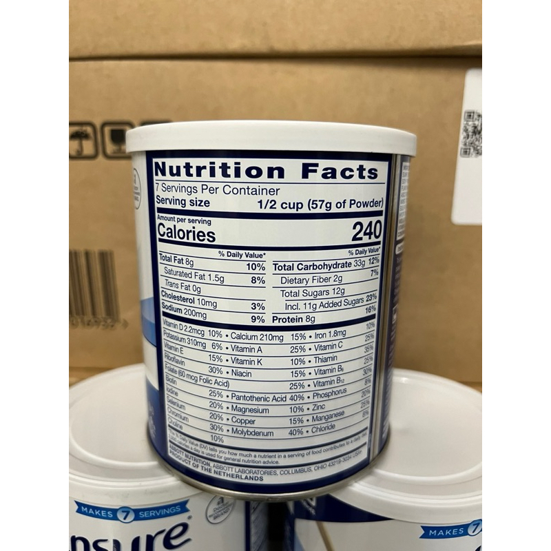 [ 01/2026 ] 1 thùng 6 lon Sữa bột Ensure Mỹ Original Nutrition Powder hương vanilla 400g/lon