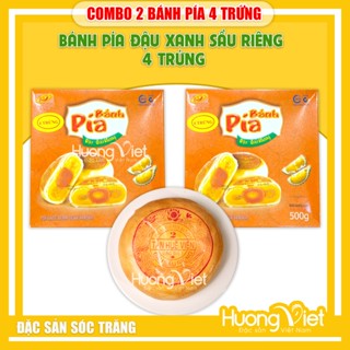 COMBO 2 hộp bánh pía 500g, bánh pía 4 trứng Tân Huê Viên Sóc Trăng