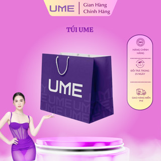 Túi giấy, túi đựng quà UME cứng chắc, túi giấy có quai sang trọng đựng quà sữa tắm, kem chống nắng, dung dịch vệ sinh