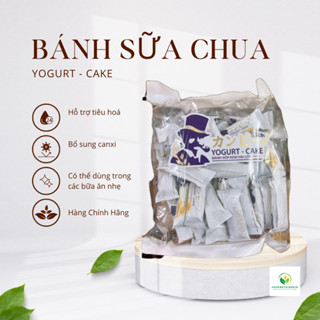 Combo 3 Bịch Bánh Sữa Chua Giòn YOGURT CAKE Bánh Xốp Kem Hai Lớp Túi 400gr