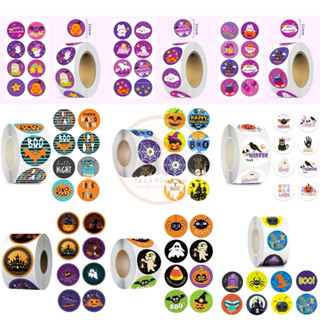 Cuộn ~500 sticker, hình dán chủ đề Halloween dễ thương