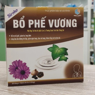  Siroho Bổ Phế Vương Mật ong Tỏi đen Hẹ Quất Cao lá thường xuân tinh dầu thông đỏ 