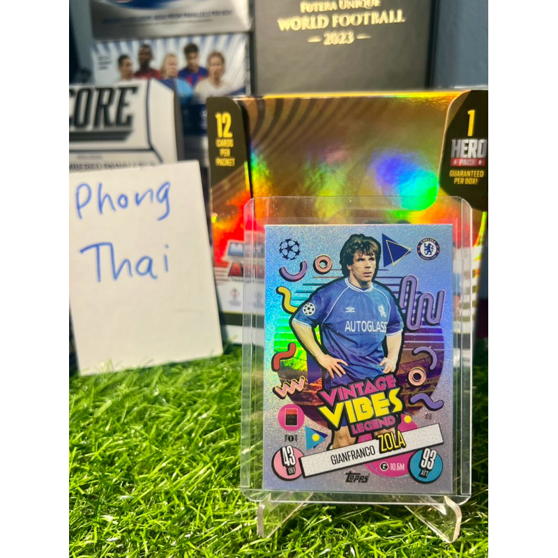 Thẻ bóng đá Zola Chelsea Vintage Vibes Legend Topps Match Attax UCL 2024/25