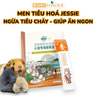 Men tiêu hoá Jessie ngừa tiêu chảy giúp ăn ngon dành cho thỏ, bọ ú, chuột lang, hamster, nhím, sóc Bunihouse Buni House