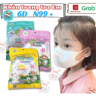 Bán sỉ thùng 200 chiếc Khẩu trang 6D Mask trẻ em 6D Kid Mask khẩu trang N99 trẻ em 
