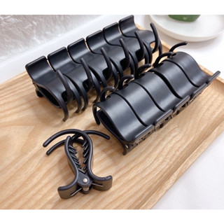Sỉ lố 12 kẹp tóc Càng cua 3 răng 5 răng Nhựa nhám Không gãy (Lố 12 cái)