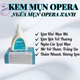 Kem chấm mụn Opera, mờ thâm mụn (xanh)