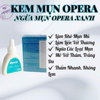 Kem chấm mụn Opera, mờ thâm mụn (xanh)