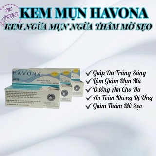 Combo 3 kem mụn Havona mờ thâm dị ứng