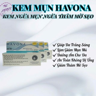 Combo 3 kem mụn Havona mờ thâm dị ứng