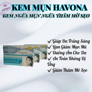 Combo 3 kem mụn Havona mờ thâm dị ứng