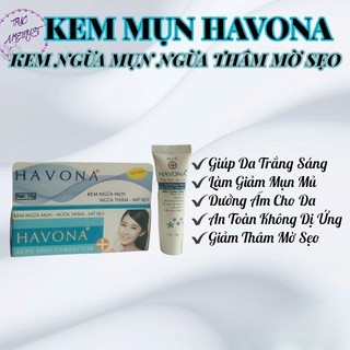 Combo 3 kem mụn Havona mờ thâm dị ứng
