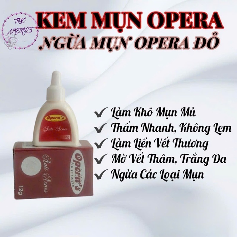 Kem chấm mụn , mờ thâm mụn Opera (đỏ)