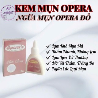 Kem chấm mụn , mờ thâm mụn Opera (đỏ)