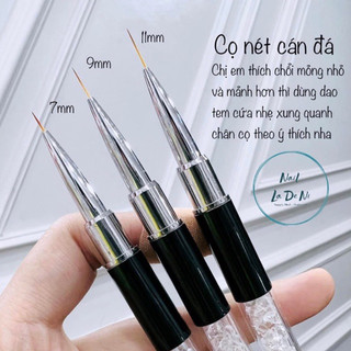Cọ nét cán đá siêu mảnh chuyên dụng vẽ móng đủ size 7-9-11mm