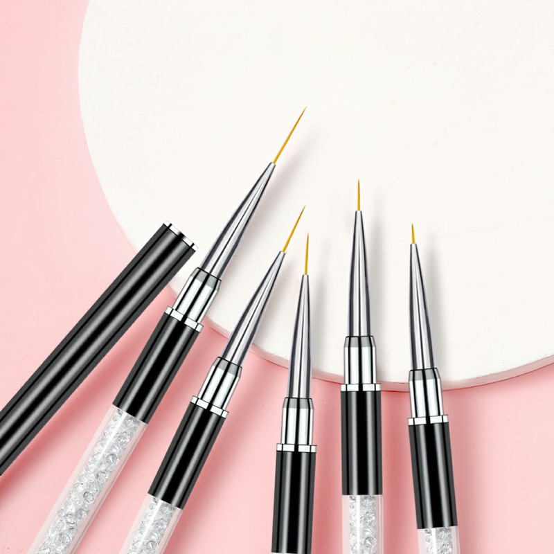 Cọ nét cán đá siêu mảnh chuyên dụng vẽ móng đủ size 7-9-11mm