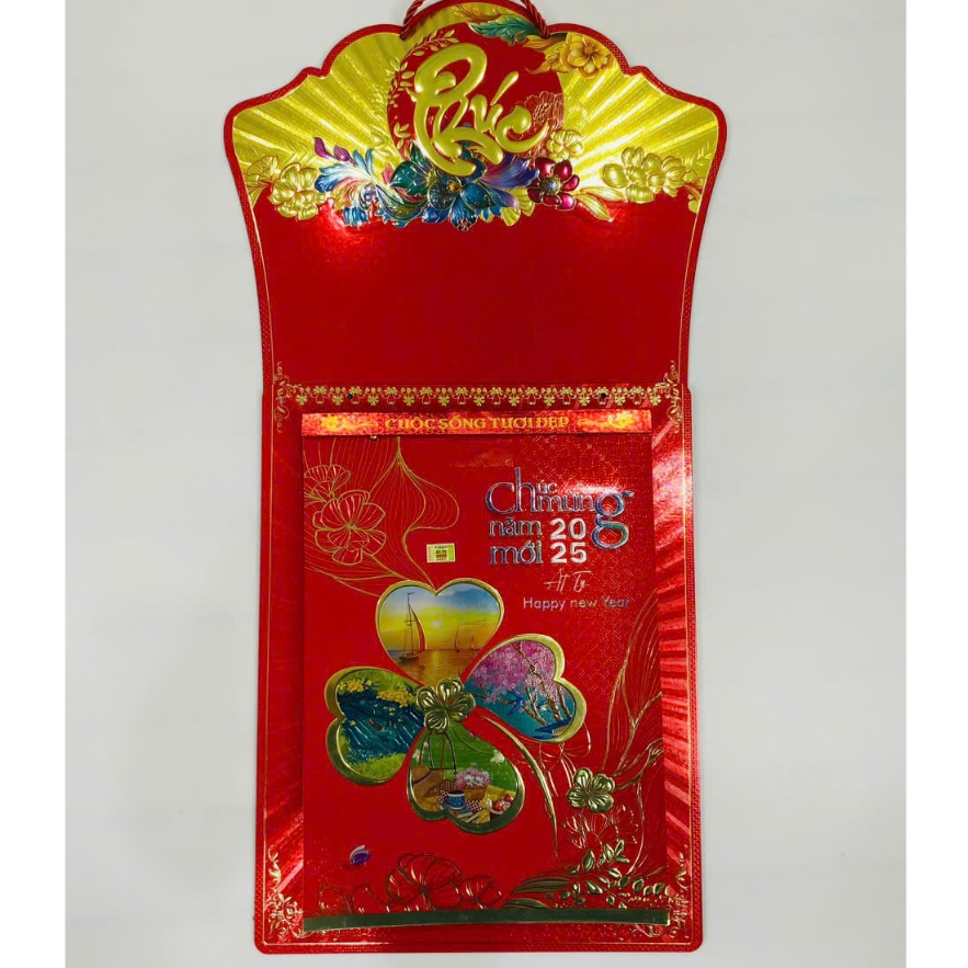 LỊCH TẾT 2025 - LỊCH BLOC 2025 SIÊU CỰC ĐẠI 25X35CM - BLOC LỊCH CUỘC SỐNG TƯƠI ĐẸP