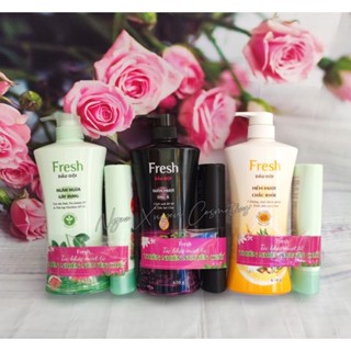   TẶNG KÈM 1 CHAI DẦU XẢ  DẦU GỘI BỒ KẾT DẦU GỘI BƯỞI GIẢM GÃY RỤNG FRESH 650G. 