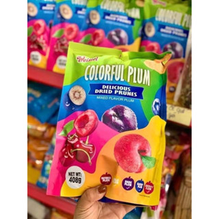 Ô Mai Mix Vị Colorful Plum, 5 Vị Cherry, Việt Quất, Mận Vàng, Mận Đỏ, Mận Đen 408gr