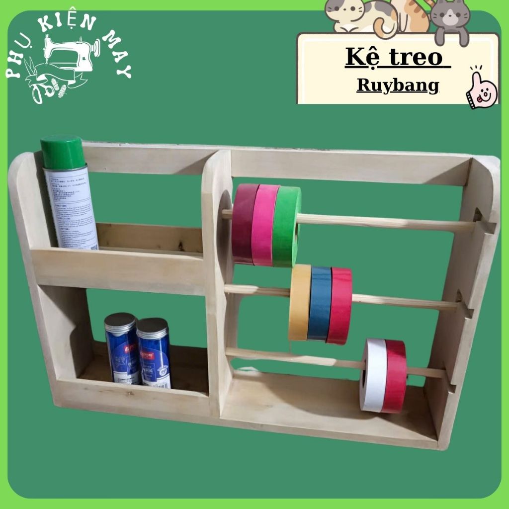 KỆ TREO RUY BĂNG-KỆ TREO RUY BĂNG ĐỂ MÀU GỖ TỰ NHIÊN CHẮC CHẮN