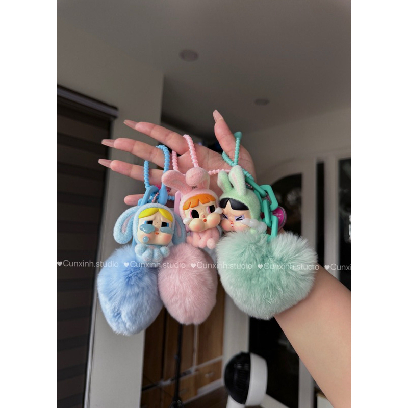 𝐓𝐫𝐚𝐦𝐲𝐧𝐠𝐮𝐲𝐞𝐧𝐃𝐚𝐢𝐥𝐲 🎉[Hàng Chính Hãng] Móc Khoá KeyChain POPMART CRYBABY (đã kèm theo Móc khoá Lông trá