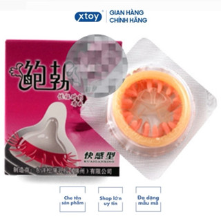 Bao cao su gai RUNBO Extra Sensitive, bcs siêu mỏng, bcs bi, nhiều gel, 49mm, bcs rumbo chống xuất tinh sớm