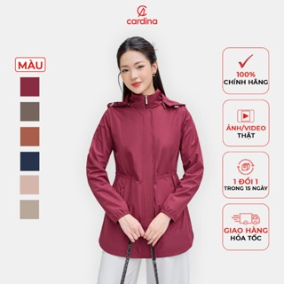 Áo khoác jacket nữ An Lành CARDINA chất liệu gió tráng nhựa 50D cản gió cản nước kiểu dáng trẻ trung 4JKF02