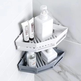 Kệ Góc Nhựa Vuông Nhà Tắm Dán Tường, Nhiều Màu Sắc, Chịu Lực Cao, Chất Liệu Nhựa Dày Cao Cấp