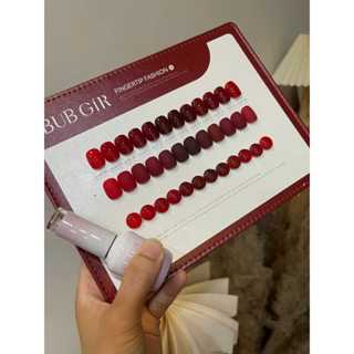 Set sơn gel 12 chai Bubgir 15ml, chất sơn đặc và mướt kèm bảng màu