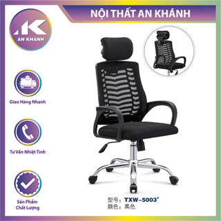   RẺ SẬP SÀN  Ghế xoay văn phòng có tựa đầu  GX5003 ghế làm việc lưng lưới vô cùng thoáng mát sạch sẽ 