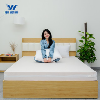 Nệm cao su 100% thiên nhiên Việt Hàn Luxury - Đàn Hồi, Êm Ái - Bảo hành 15 Năm