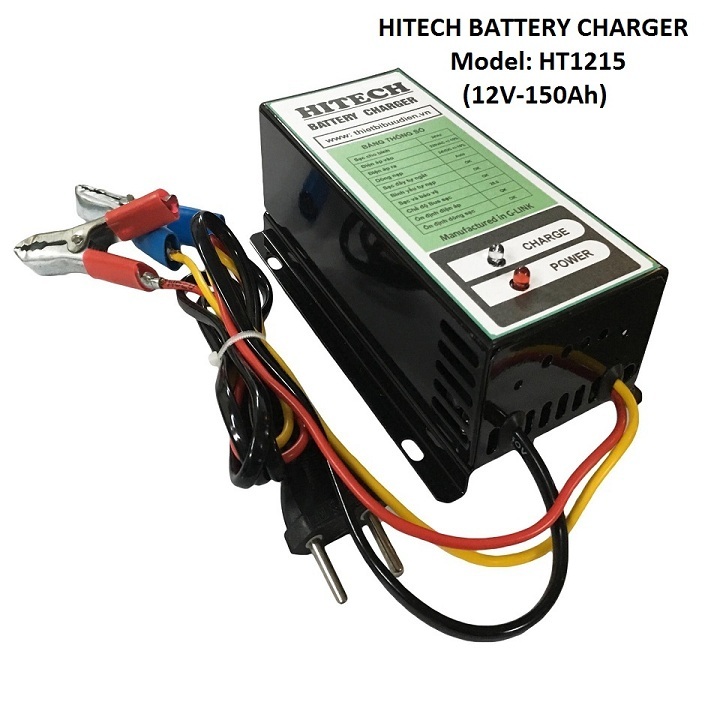 Máy nạp ắc quy tự động HITECH 12V-150Ah mã HT-1215
