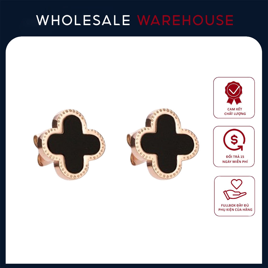 Khuyên tai  Lucky Four Leaves Earrings 3023 Fullbox