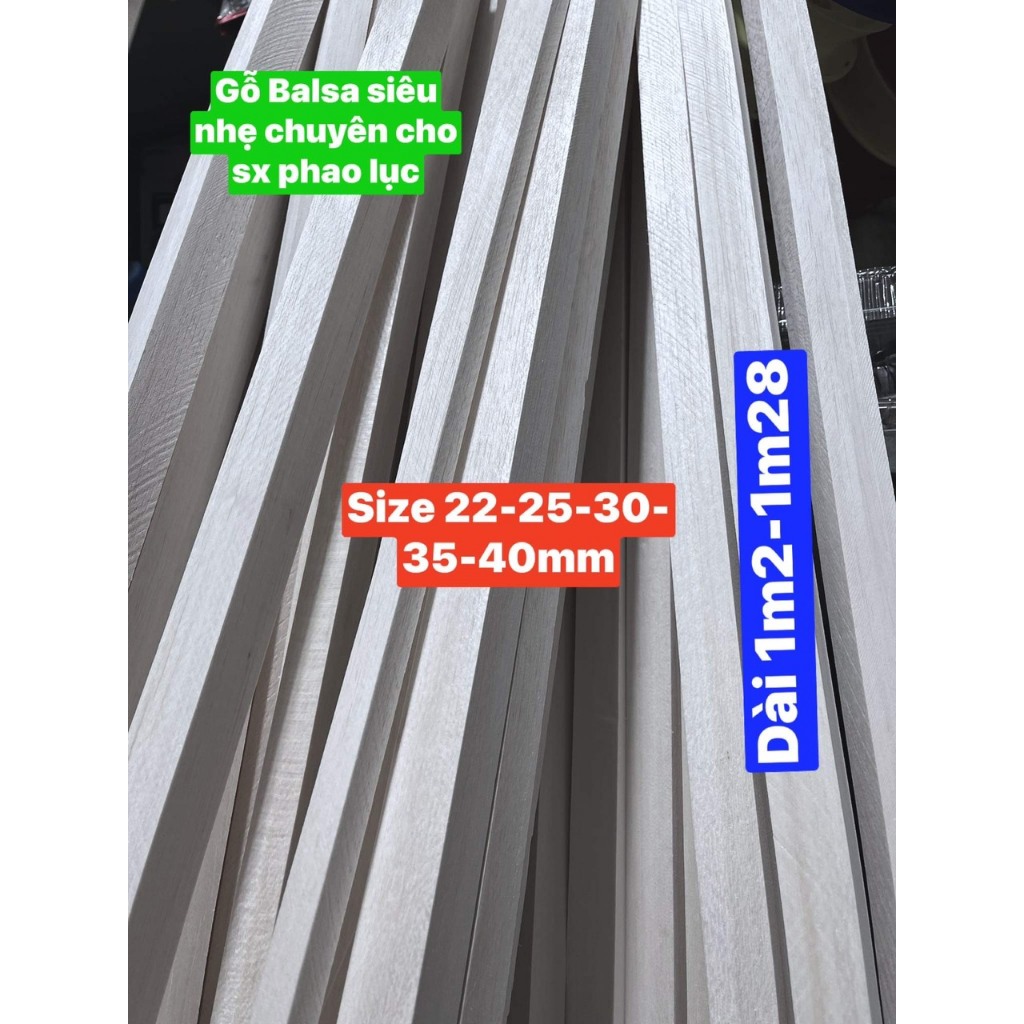 [combo 2 thanh dài 60cm]Thanh gỗ Balsa nhẹ trắng để làm phao câu dài 60cm, độ nổi cao, trắng và nhẹ 