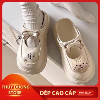 Dép nữ, Giày búp bê  Mary Jane Dép Cross, sticker mèo cá dễ thương, Dép bánh mì cute