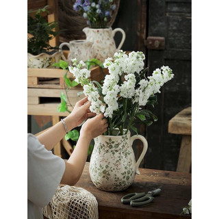 Bình hoa  gốm sứ dáng bình sữa xanh lá 20cm Dona Home Decor