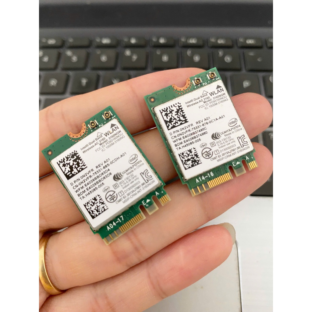 Card Wifi Không Dây Intel Dual Band Wireless-Ac 3160 3160ngw Cho Dell