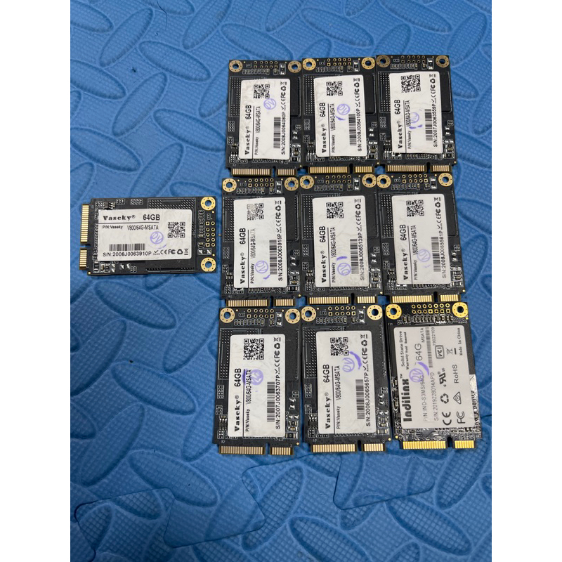 Msata dung lượng từ 64GB tới 512GB