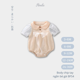 Set Body Chip Tay Ngắn Dễ Thương Đi Tiệc Cho Bé Gái Từ 3-36 Tháng - Hinata BF54