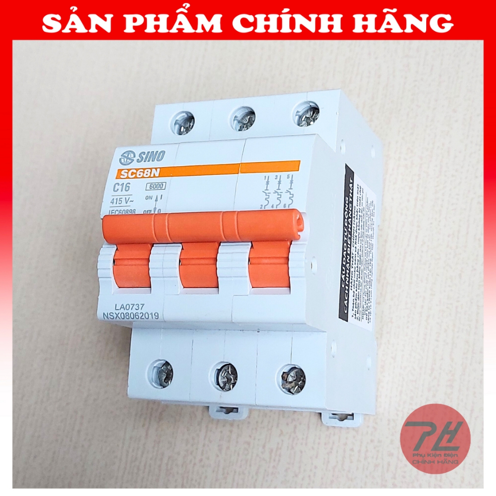 Át cài MCB 3P SINO chính hãng