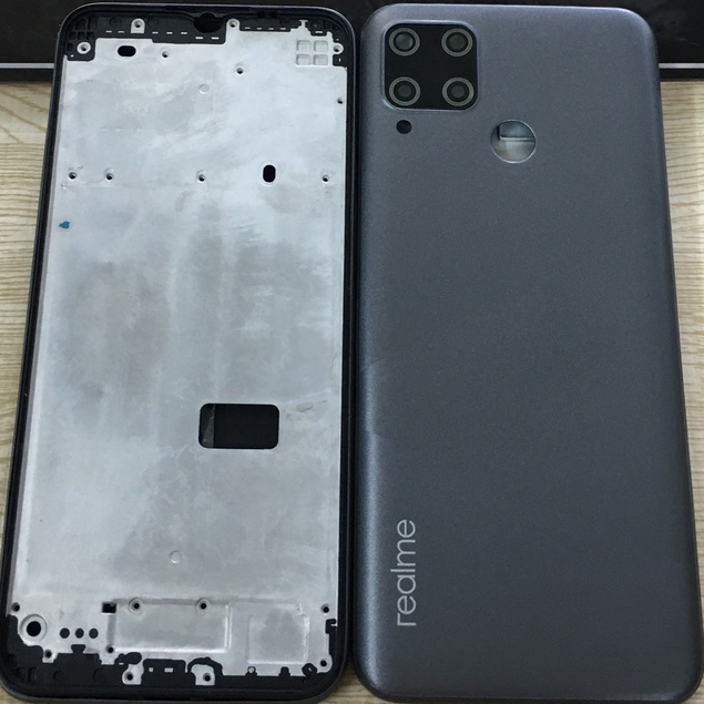 Vỏ bộ Realme c15,lưng,Sương Realme c15.