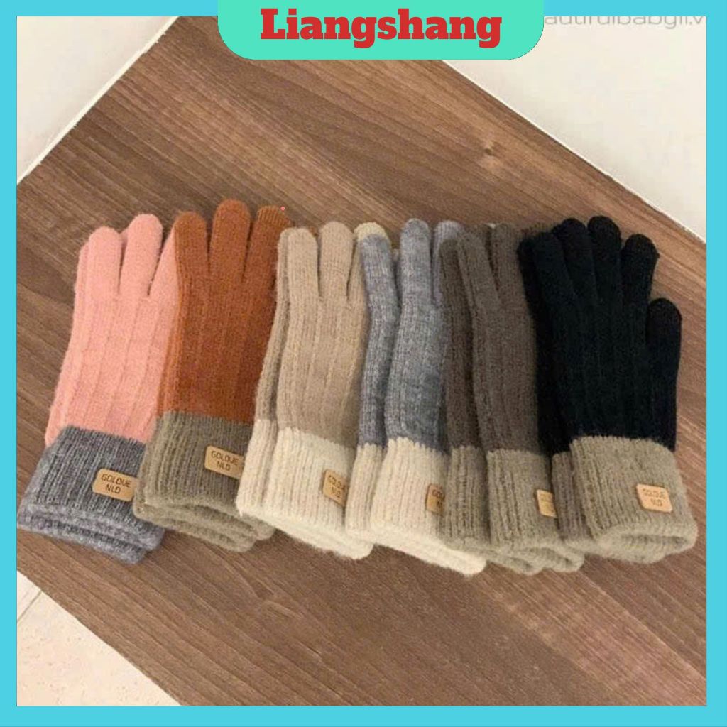 Găng tay len nam nữ GOLOVE - Găng Tay Giữ Ấm Mùa Đông Bằng Lông Giả màu nhẹ nhàng thiết kế đơn giản.