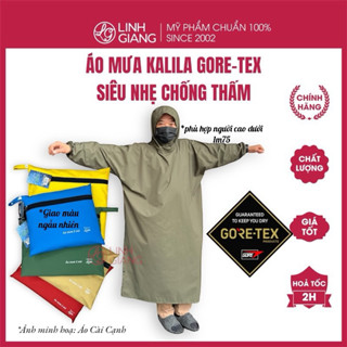 Áo Mưa Chống Thấm Siêu Nhẹ Kalila Gore-Tex Xuất Nhật cao cấp đi phượt Linh Giang chính hãng