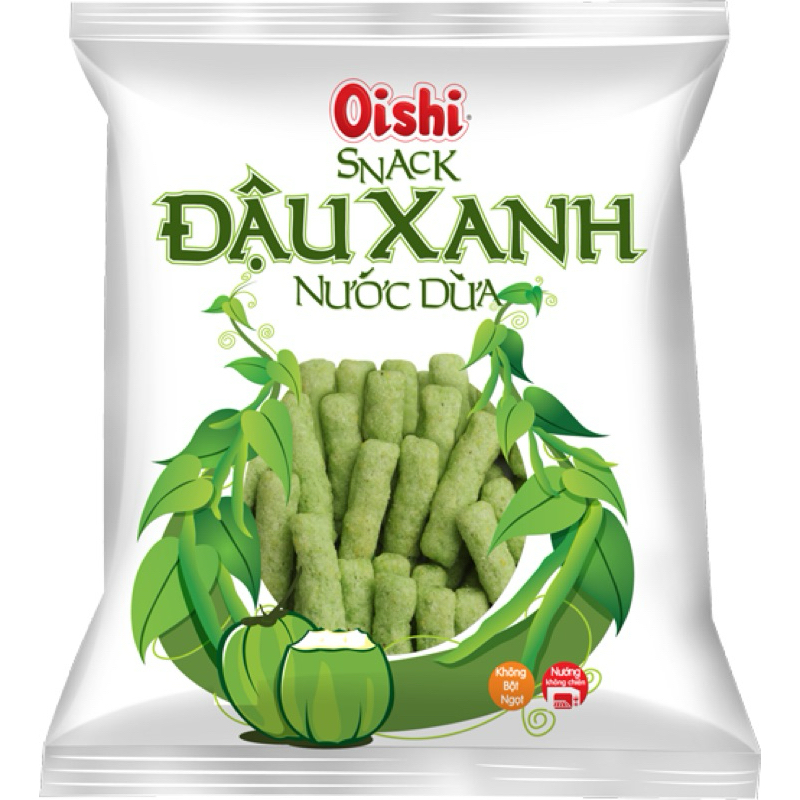 Snack Oishi Đậu Xanh Nước Cốt Dừa 70gr