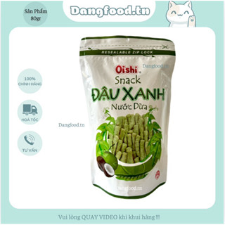Snack Oishi Đậu Xanh Nước Cốt Dừa 70gr - Phiên Bản Túi Zip Hoàn Toàn Mới Tử Nhà Oishi 