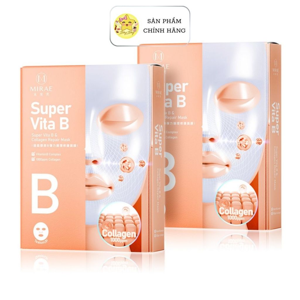 Mặt nạ Mirae Super Vita B & Collagen Repair Mask 27ml