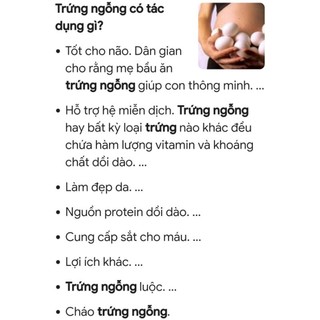 compo 3 quả Trứng Ngỗng Siêu So Nhỏ bổ dưỡng